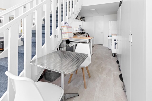 4 Evelyn Ct, Westhampton, NY 11978 - dining room with stairway