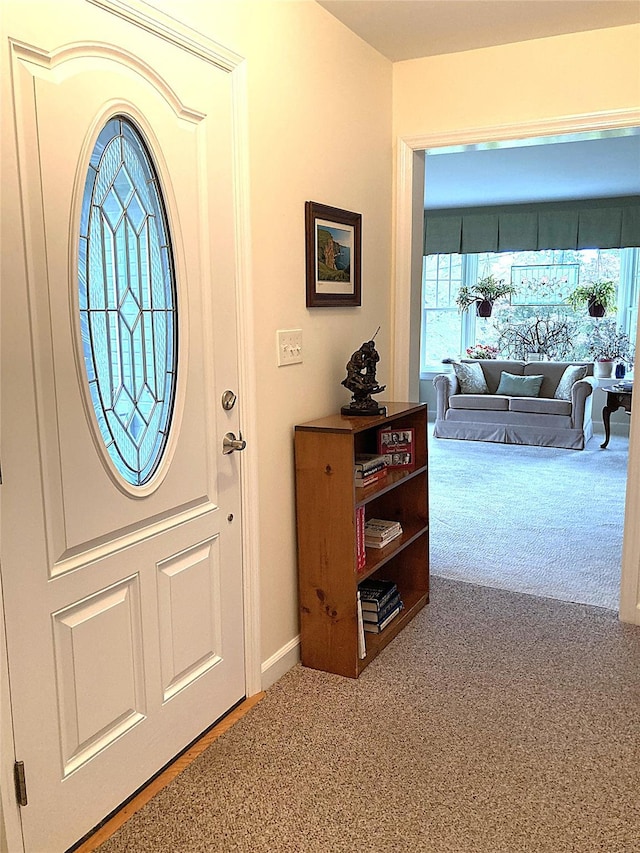 43 Glenwood Rd, New City, NY 10956 - carpeted foyer with baseboards