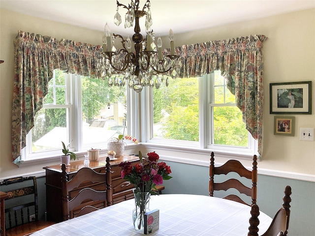43 Glenwood Rd, New City, NY 10956 - dining space featuring a chandelier
