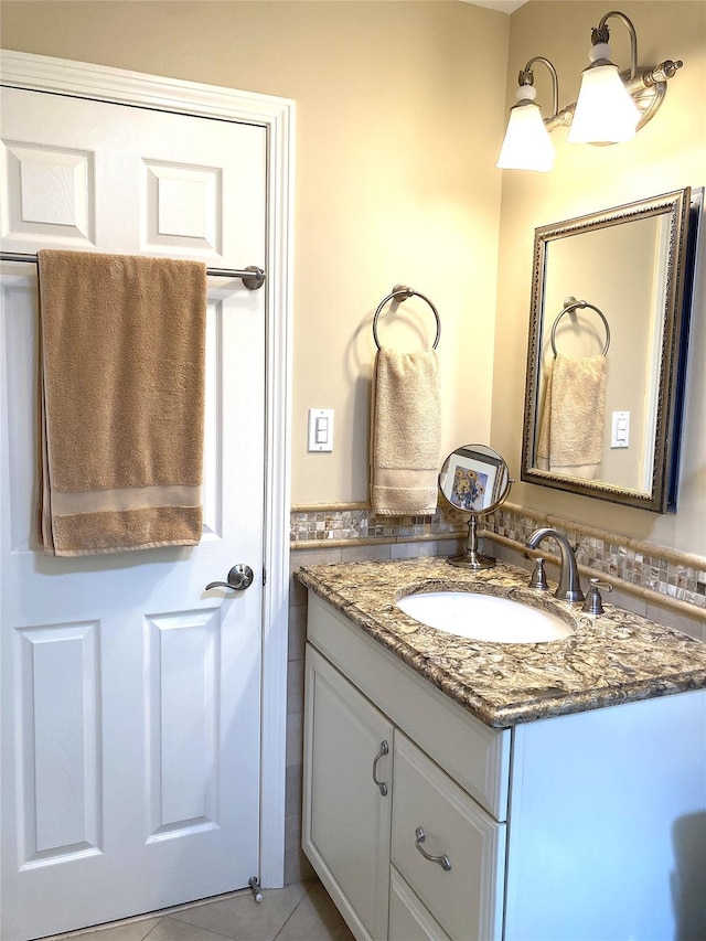 43 Glenwood Rd, New City, NY 10956 - bathroom featuring vanity and tile patterned flooring