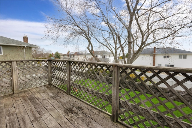 9 Ensign Dr, Massapequa, NY 11758 - wooden deck featuring a residential view