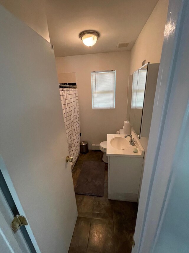 1137 Namdac Ave, Bay Shore, NY 11706 - full bath featuring vanity, a shower with curtain, and tile patterned flooring
