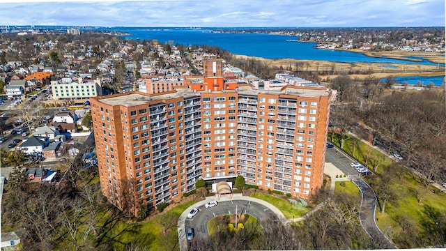 220-55 46th Ave Unit 3U, Bayside, NY 11361 - aerial view featuring a water view