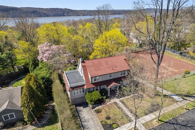 41 Euclid Ave, Hastings-On-Hudson, NY 10706 - view from above of property with a large body of water and a forest