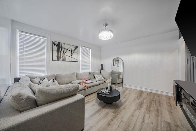 3205 Lafayette Ave, Bronx, NY 10465 - living room with light wood-type flooring and baseboards