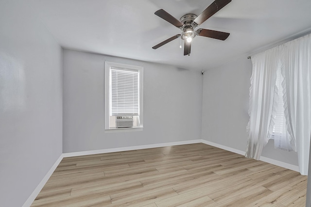 3205 Lafayette Ave, Bronx, NY 10465 - spare room with wood finished floors, baseboards, and a ceiling fan