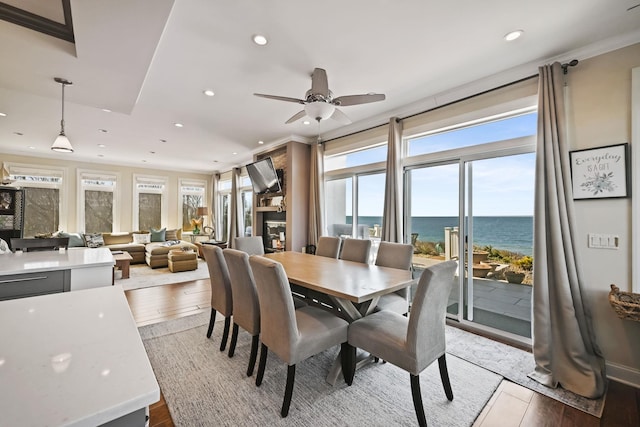 54985 Cr48, Southold, NY 11971 - dining space with a wealth of natural light, recessed lighting, and a ceiling fan