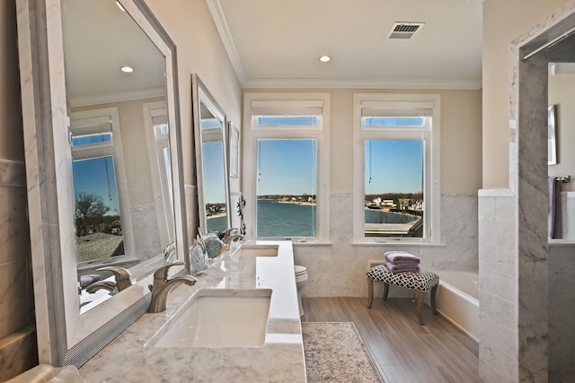 54985 Cr48, Southold, NY 11971 - interior space featuring a sink and visible vents