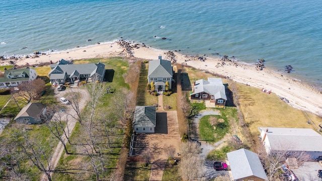 54985 Cr48, Southold, NY 11971 - aerial view with a view of the beach, a residential view, and a water view