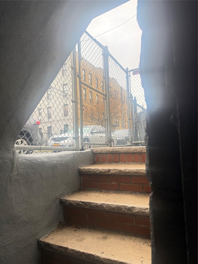 view of staircase