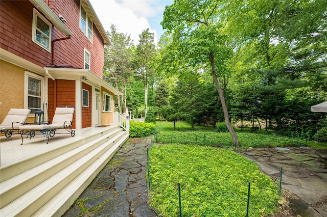 3 Druid Hill Rd, Port Jefferson, NY 11777 - view of yard with view of wooded area