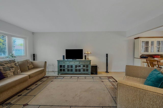 living room with baseboards