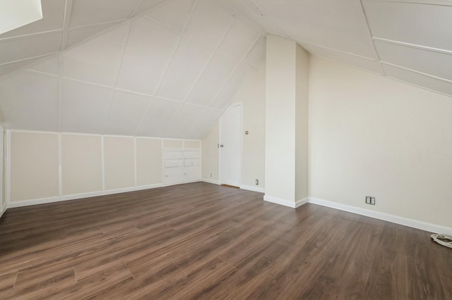 3 September Walk, Long Beach, NY 11561 - bonus room with dark wood-type flooring, baseboards, and vaulted ceiling