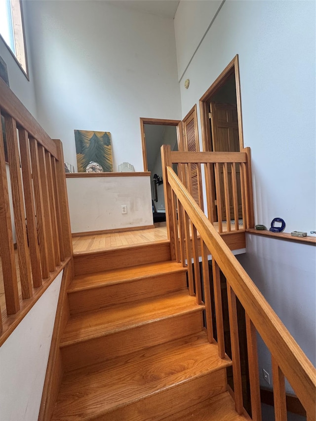 view of stairs