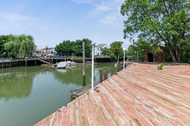 18 Oxford Rd, East Rockaway, NY 11518 - dock featuring a water view