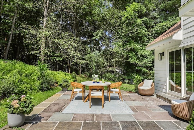 view of patio / terrace featuring outdoor dining area