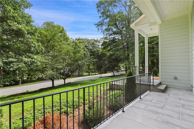 balcony with a porch