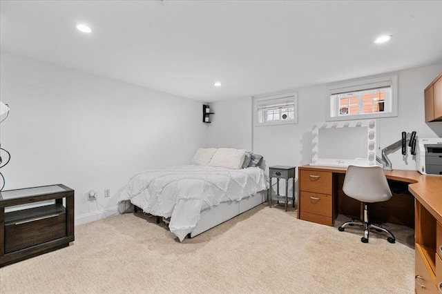 61 Beatrice Ln, Old Bethpage, NY 11804 - carpeted bedroom featuring recessed lighting, an office area, and baseboards