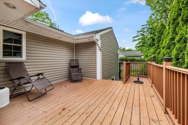 61 Beatrice Ln, Old Bethpage, NY 11804 - view of wooden deck
