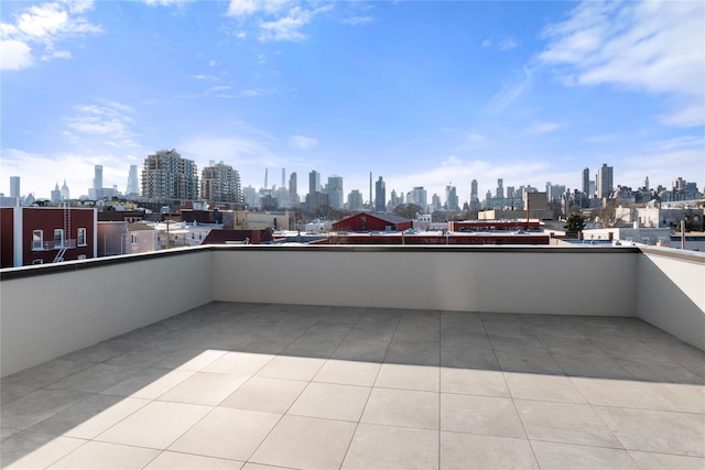 balcony featuring a city view