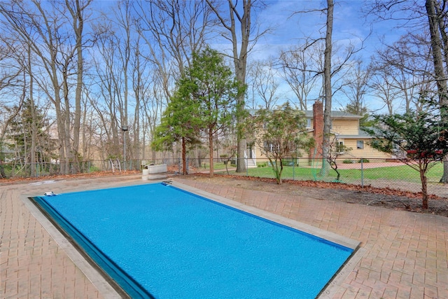 view of pool with fence private yard
