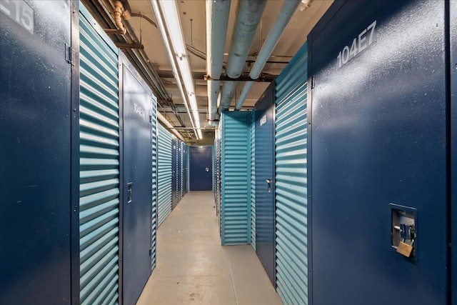 view of storage room