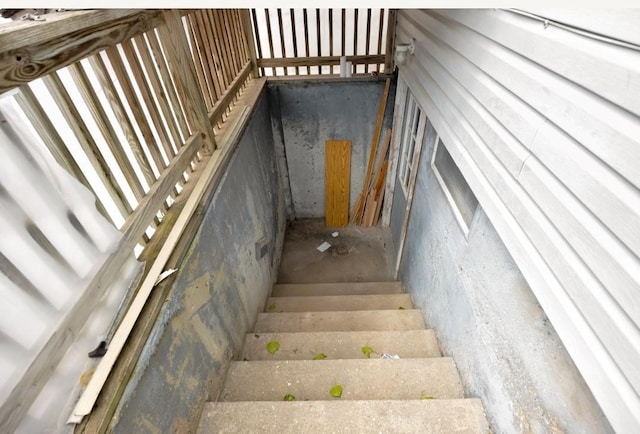 view of stairway