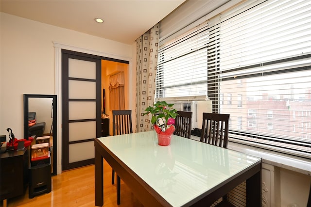 99-60 63rd Rd Unit 9Y, Rego Park, NY 11374 - dining area featuring recessed lighting and light wood-style floors
