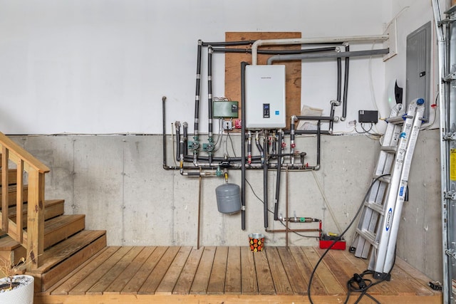 utilities featuring tankless water heater