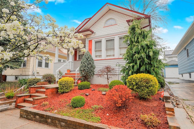 view of victorian home