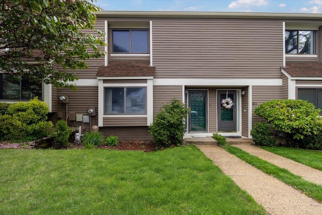 19 James Ct Unit 19, Port Chester, NY 10573 - townhome / multi-family property with a front lawn