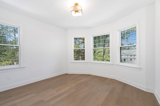 56 Drake Rd, Scarsdale, NY 10583 - spare room with plenty of natural light, wood finished floors, and baseboards