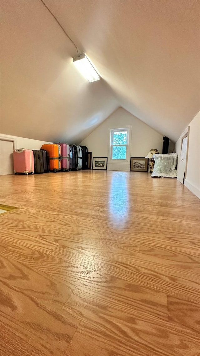 bonus room with lofted ceiling