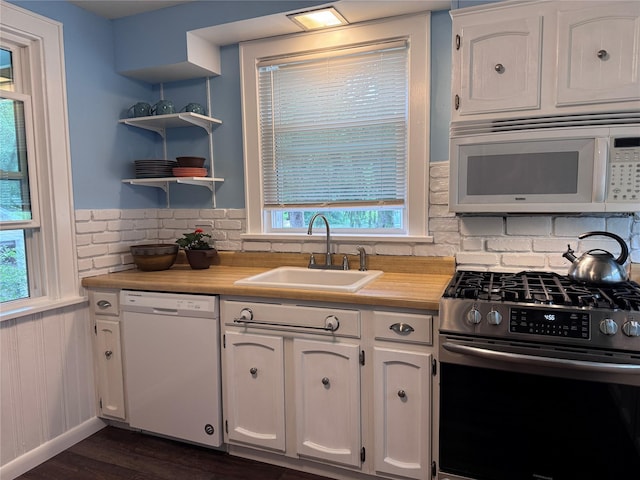 190 Union St, Montgomery, NY 12549 - kitchen featuring white appliances, a sink, light countertops, and healthy amount of natural light