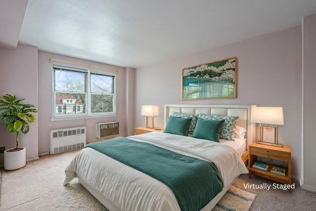 90-59 56th Ave Unit 2J, Elmhurst, NY 11373 - bedroom featuring radiator heating unit and carpet