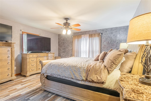 26 Cowboy Trl, Saugerties, NY 12477 - bedroom with ceiling fan and wood finished floors
