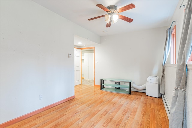 26 Cowboy Trl, Saugerties, NY 12477 - empty room with recessed lighting, light wood finished floors, baseboards, and a ceiling fan