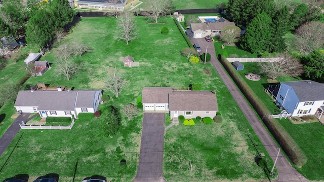 bird's eye view featuring a residential view