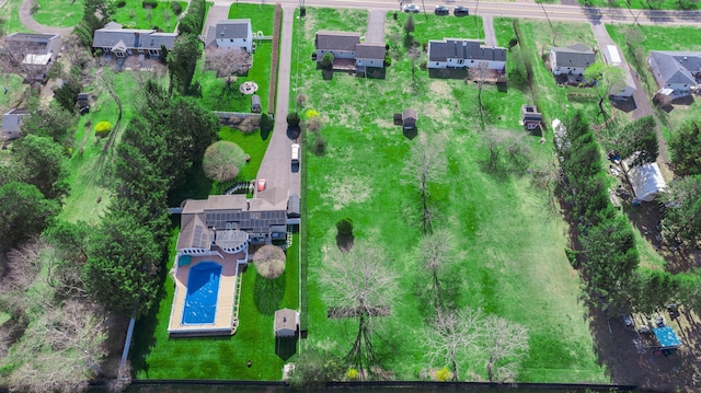 birds eye view of property featuring a residential view