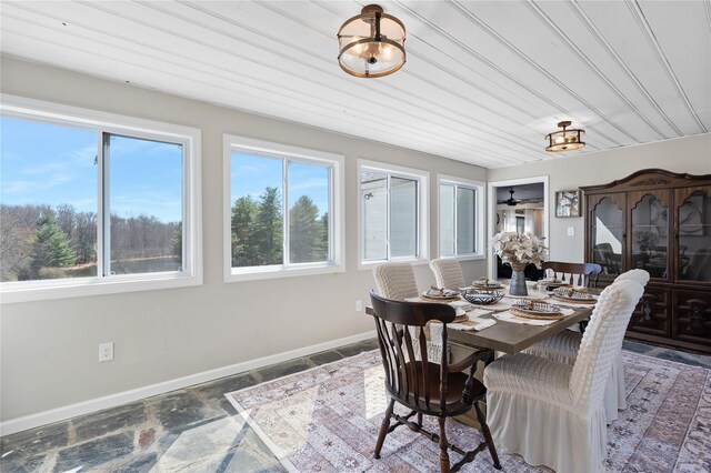 sunroom featuring a wealth of natural light