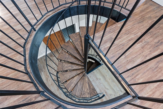 view of stairway