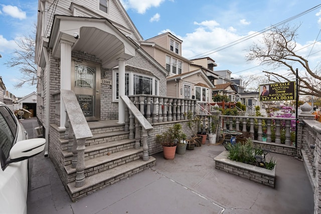 exterior space with a residential view