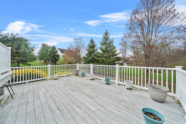 7 Center Cir, Florida, NY 10921 - view of wooden deck