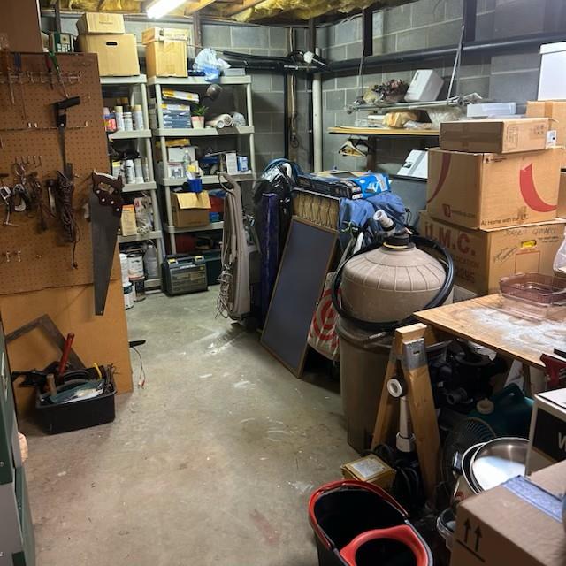 view of storage room