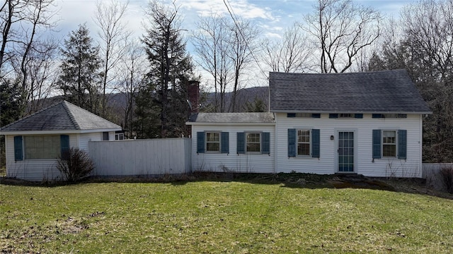 exterior space with fence