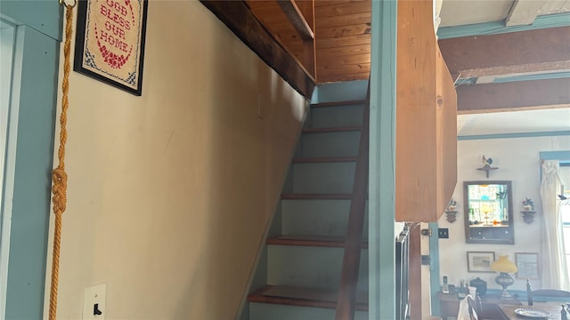 view of stairs