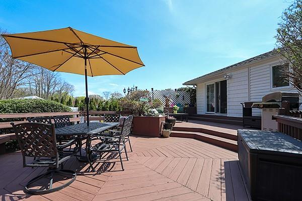 80 Lauren Ave, Dix Hills, NY 11746 - deck with outdoor dining space