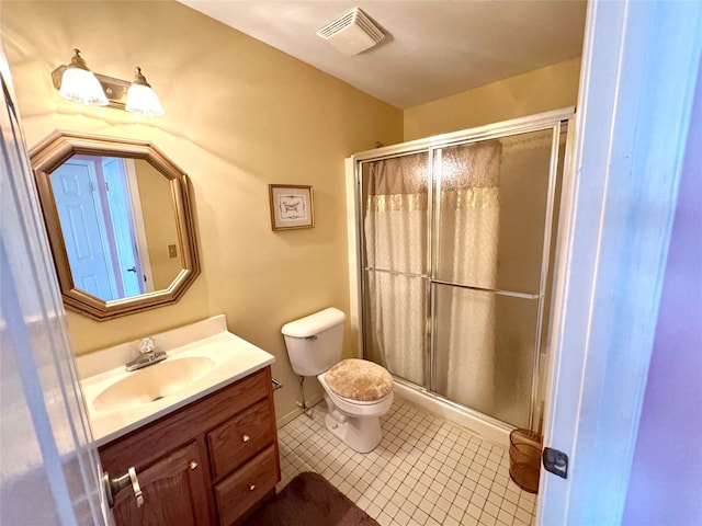 11 Theodore Dr, Coram, NY 11727 - full bath with vanity, a stall shower, and tile patterned floors