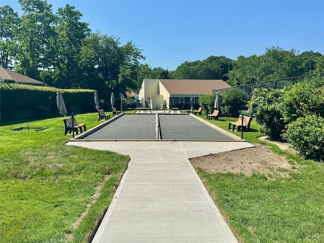 11 Theodore Dr, Coram, NY 11727 - view of community featuring a bocce ball area and a yard