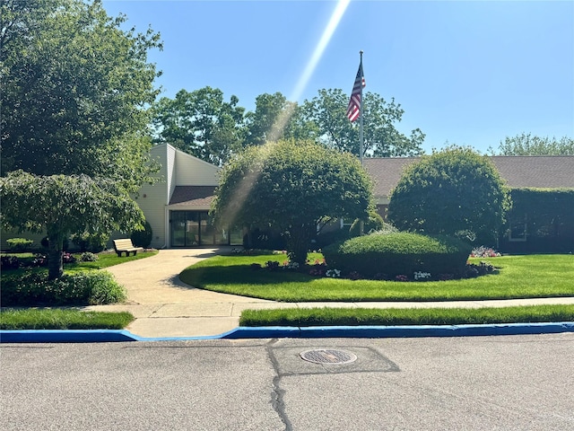 11 Theodore Dr, Coram, NY 11727 - view of front of property with a front lawn